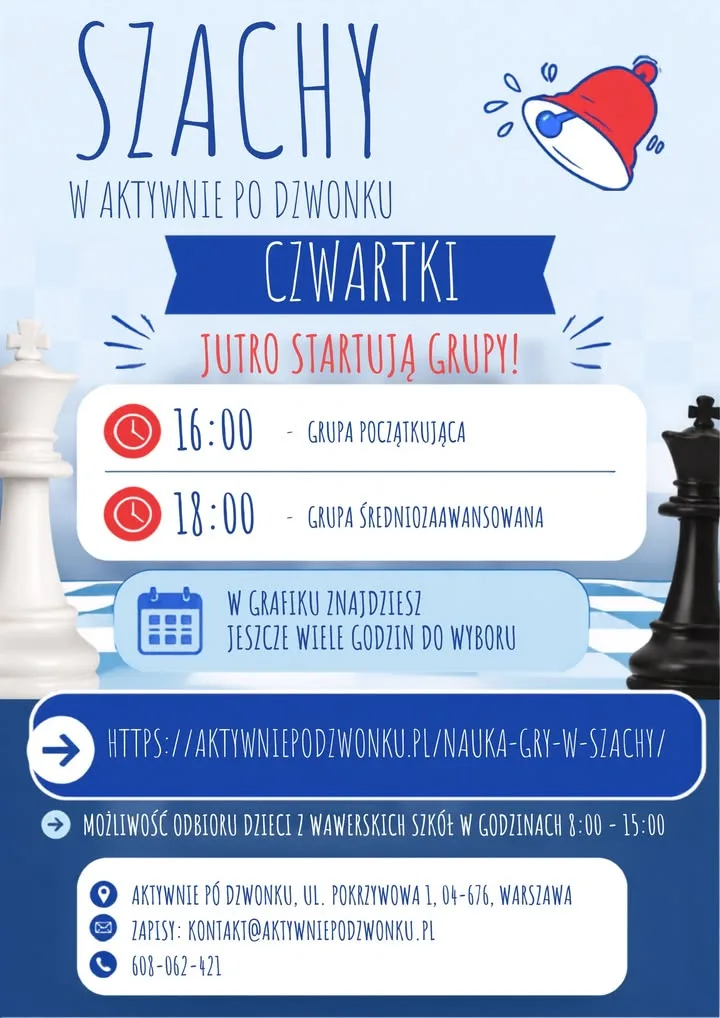 Ruszamy z zajęciami szachowymi! — zdjęcie 1