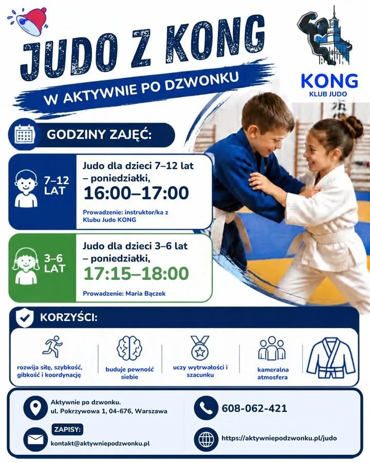 JUDO DLA DZIECI – ZAPRASZAMY DO NASZYCH KAMERALNYCH GRUP! — zdjęcie 1