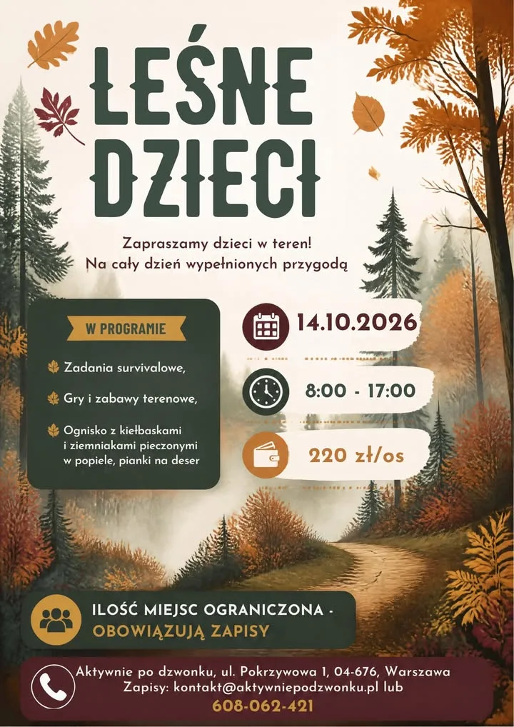LEŚNE DZIECI – JESIENNA PRZYGODA! — zdjęcie 1
